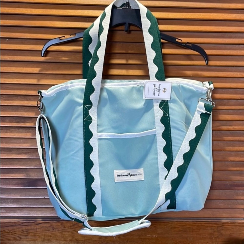 !!NEW!! Blue and Green Cooler Bag with Sturdy Canvas/Versatile Straps